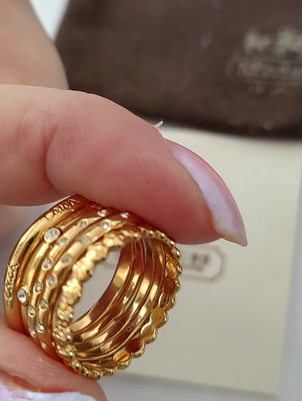 Coach Ring Stack Size 6-7 - Picture 2 of 8